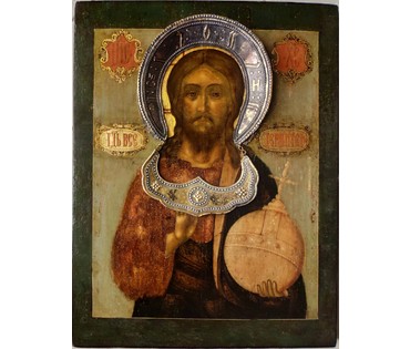 Господь Вседержитель. 1710-е гг. Мастерские Оружейной палаты. НЕТ В НАЛИЧИИ (артикул №1808) - фото №2