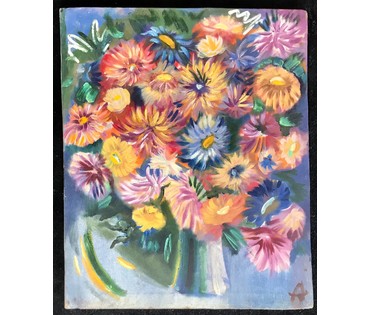 Клименко А.И. 1979 г.р. "Букет", 2001 год; 60/48 см (артикул №1812) - фото №2