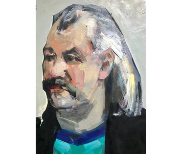 Щемелев Л.Д. «Басалыга», 1992 г.; к/м; 54,5/44,5 см; картина без рамы (артикул №1825) - фото №4