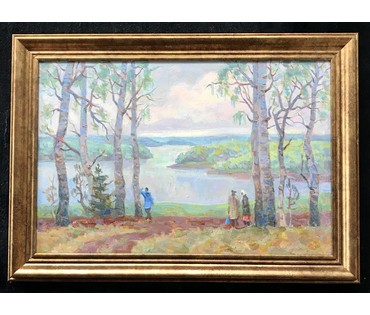 Назаренко Петр Николаевич 1957 г.р. "Весна. Нарочь."; 40/60 см (артикул №1826) - фото №1