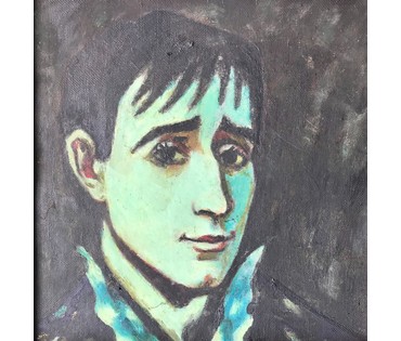 Кищенко А.М. - Народный художник БССР. "Земляк"; 37/37 см; в родной рамке 43/43 см (артикул №1830) - фото №3