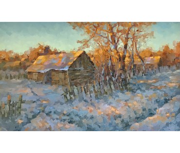 Лукашевич С.В. "К морозу"; 50/80 см (артикул №1851) - фото №4