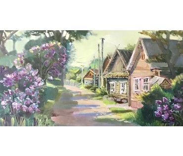 Гайдукова Юлия 1981 г.р. "Майский вечер"; 40/70 см (артикул №1852) - фото №4