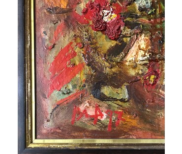 Акулов В.И. Натюрморт, 1997г. ДВП, масло. Размер 62/80 см (артикул №1869) - фото №2