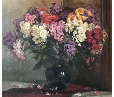 Бржозовский Генрих Францевич. "Флоксы". 1958 г. 60х80см. № 1881 Нет в наличии! (артикул №1881) - фото №3