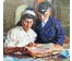Волков Юрий Александрович. Картина "За Чтением". 1987г. 49х43см. № 1897 (артикул №1897) - фото №2