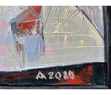 Левкович Михаил Васильевич 1950г.р.. Картина " Халодная кропля". 2020 год. Холст. Масло. № 1907 (артикул №1907) - фото №3