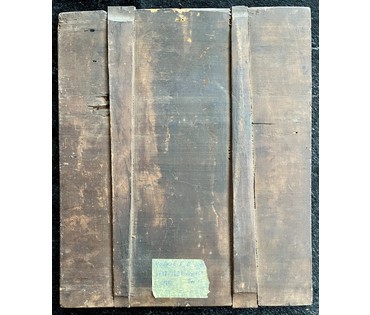 Господь Вседержитель. Подписная. 1824г. Машков Е.В. (1748-1828) Санкт-Петербург. Масло, доска. Размер 33х39 см. (артикул № 2066) - фото №7