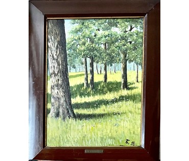 Яковлев Б.Н. "Солнечный день", первая четверть 20 века. Холст, масло. Размер 65х51 см. № 2082 (артикул №2082) - фото №4