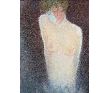 Забавчик А.И "Вечер" 2007г. Холст,масло. Размер 90х70 см. (артикул № 2144) - фото №4