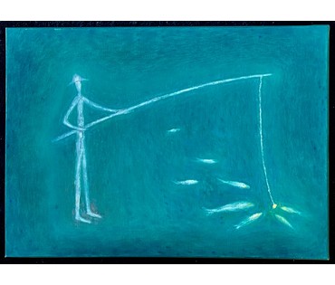 Иванов Г.Н. "Удачный клёв",2019г. Холст, масло.Размер 60х70 см. № 2170 (артикул №2170) - фото №4