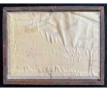 Исаёнок М.И Пейзаж, 1991г. Холст на картоне, масло. Размер 25х35 см. № 2202 (артикул №2202) - фото №4