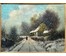 Lach Frits (1868-1933) Австрия "Зимний пейзаж", Дерево,масло. 65х53 см. с рамой,без 36х51см. № 2230 (артикул №2230) - фото №3