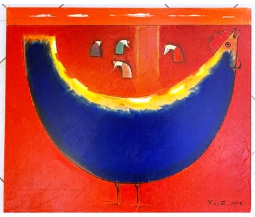 Костюченко В.К "На заре", 2019 г. Холст, масло. Размер 50х60 см. № 2247 (артикул №2247) - фото №1