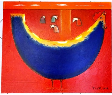 Костюченко В.К "На заре", 2019 г. Холст, масло. Размер 50х60 см. № 2247 (артикул №2247) - фото №3