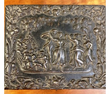 Шкатулка "Танцы". Каслинский завод, 1899г. Царская Россия. Чугун. (артикул № 2256) - фото №4