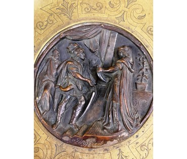 Фруктовница, Европа, 19/20 век. Подпись автора. Металл. № 2275 (артикул №2275) - фото №3
