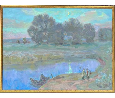 Назаренко П.Н "Набережная ", 2007г. Минск. Холст, масло. Размер 60х80 см. № 2310 (артикул №2310) - фото №1