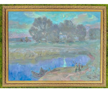 Назаренко П.Н "Набережная ", 2007г. Минск. Холст, масло. Размер 60х80 см. № 2310 (артикул №2310) - фото №2