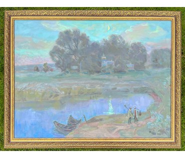 Назаренко П.Н "Набережная ", 2007г. Минск. Холст, масло. Размер 60х80 см. № 2310 (артикул №2310) - фото №4