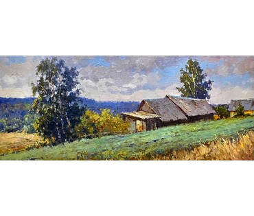 Белайчук А.В "Солнечное лето", 2022г. Холст, масло. Размер 40х90 см. № 2312 (артикул №2312) - фото №4