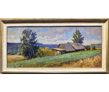 Белайчук А.В "Солнечное лето", 2022г. Холст, масло. Размер 40х90 см. № 2312 (артикул №2312) - фото №3