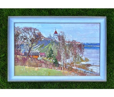 Крот М.Ф "Гродненский мотив", 2022г. Холст, масло. Размер 50х80 см. № 2314 (артикул №2314) - фото №5
