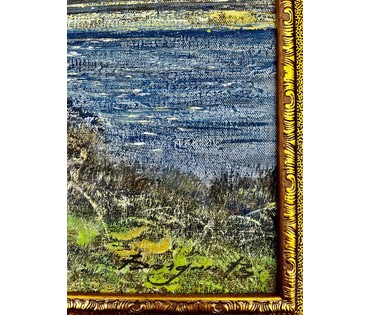 Богдан В.М "Осенний берег", 2019г. Холст, масло. Размер 40х60 см. № 2327 (артикул №2327) - фото №7