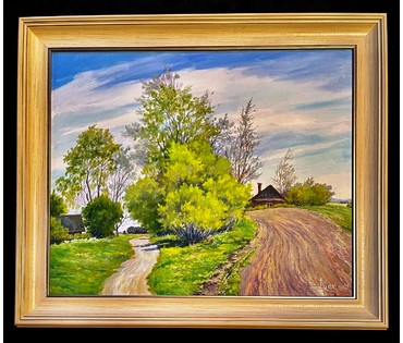 Акеньшин И.В "Весёлый денёк", 2021г. Холст, масло. Размер 45х55 см. № 2360 (артикул №2360) - фото №2