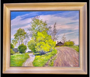 Акеньшин И.В "Весёлый денёк", 2021г. Холст, масло. Размер 45х55 см. № 2360 (артикул №2360) - фото №1