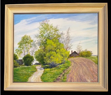 Акеньшин И.В "Весёлый денёк", 2021г. Холст, масло. Размер 45х55 см. № 2360 (артикул №2360) - фото №4
