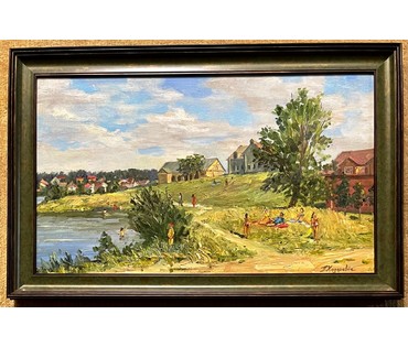 Ходорович П.В "Дзень у Прылуках", 2020г. Холст, масло. Размер 45х76 см. № 2361 (артикул №2361) - фото №2