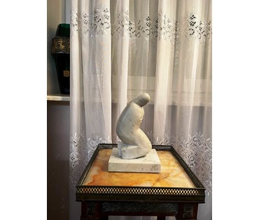 Архипенко А.П (1887-1964) Скульптура, 1938г. Мрамор, высота 24,5 см. № 2362 (артикул №2362) - фото №11