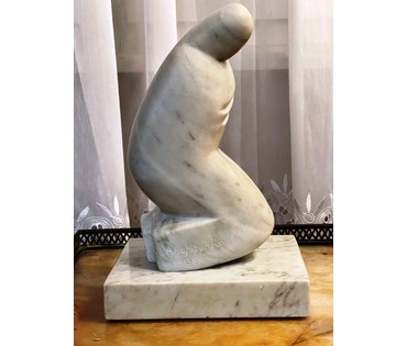 Архипенко А.П (1887-1964) Скульптура, 1938г. Мрамор, высота 24,5 см. № 2362 (артикул №2362) - фото №7