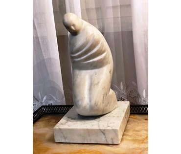 Архипенко А.П (1887-1964) Скульптура, 1938г. Мрамор, высота 24,5 см. № 2362 (артикул №2362) - фото №5
