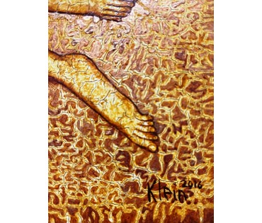 Почицкий В.В (dr.Klein) "Лестница Иакова", 2016г. Холст, фанера, масло. Размер 49Х49 см. № 2451 (артикул №2451) - фото №10