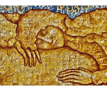 Почицкий В.В (dr.Klein) "Лестница Иакова", 2016г. Холст, фанера, масло. Размер 49Х49 см. № 2451 (артикул №2451) - фото №6