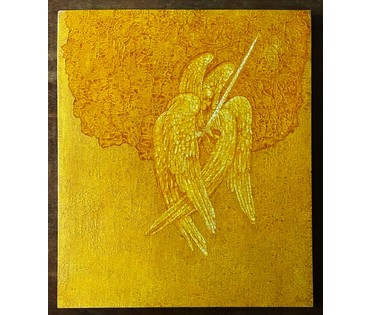 Почицкий В.В (dr.Klein) "Страж древо. Серафим", 2015г. Холст, фанера, масло. Размер 65х76 см. № 2453 (артикул №2453) - фото №6