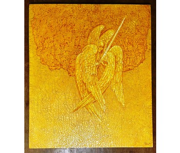 Почицкий В.В (dr.Klein) "Страж древо. Серафим", 2015г. Холст, фанера, масло. Размер 65х76 см. № 2453 (артикул №2453) - фото №7