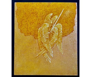 Почицкий В.В (dr.Klein) "Страж древо. Серафим", 2015г. Холст, фанера, масло. Размер 65х76 см. № 2453 (артикул №2453) - фото №1