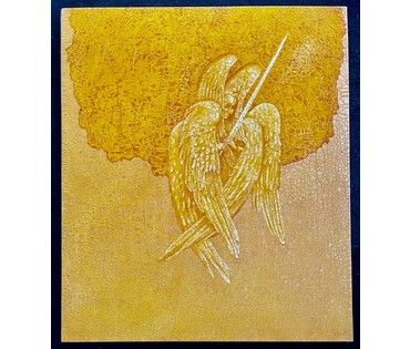 Почицкий В.В (dr.Klein) "Страж древо. Серафим", 2015г. Холст, фанера, масло. Размер 65х76 см. № 2453 (артикул №2453) - фото №2