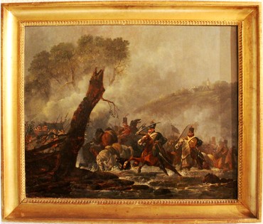 Пара картин "Сцены войны 1812 года". Gessner, Conrad (1764-1826) Zurich.1818 год. (артикул №121) - фото №5