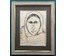 Щемелёв Л.Д "Анюта", 1972г. Карандаш, мелок. Разме 60х49 см. с рамой. № 2515 (артикул №2515) - фото №3