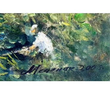 Исаёнок Н.И "Летні поўдзень", 2005г. Холст, масло. Размер 60х80 см. № 2522 (артикул №2522) - фото №5