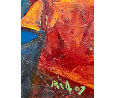 Акулов В.И "Чертополох", 2007г. Холст, масло. Размер 60х45 см., без рамы. № 2528 (артикул №2528) - фото №5