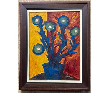 Акулов В.И "Чертополох", 2007г. Холст, масло. Размер 60х45 см., без рамы. № 2528 (артикул №2528) - фото №2