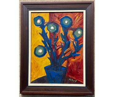 Акулов В.И "Чертополох", 2007г. Холст, масло. Размер 60х45 см., без рамы. № 2528 (артикул №2528) - фото №3