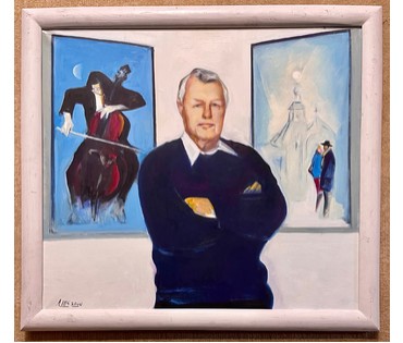 Щемелёв Л.Д- Народный художник. "Автопортрет", 2010г. Холст, масло. Размер 80х90 см. № 2538 (артикул №2538) - фото №4