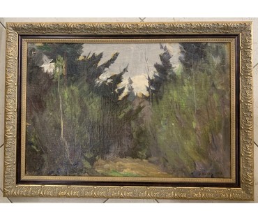 Дучиц Н.В Беларусь, 1958г. Холст, картон, масло. Размер 37,5х57 см. № 2540 (артикул №2540) - фото №1