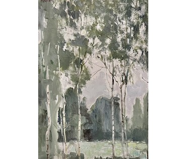Мара Алесь (Марочкин А.А) "Светлы дзень",2021г. Холст, масло.Размер 50х75 см. № 2542 (артикул №2542) - фото №3